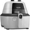 De'Longhi FH2133.W IDEALFRY Friggitrice ad Aria Calda, Capacità 1Kg, Frittura Leggera e Sana, Pannello di Controllo Manuale, Vasca Removibile da 3,9L Pratico Coperchio e Timer Regolabile, Bianco