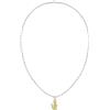 Lacoste Collana a Catena da Uomo Collezione ARTHOR in Acciaio Inossidabile Bicolore con un Charm a Forma di Coccodrillo - 2040551