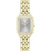 Lacoste Orologio Con Movimento Al Quarzo A Due Lancette da Donna Collezione PARISIENNE con Cinturino in Acciaio Inossidabile di Colore Dorato, 2001441, Square Dial, Grey