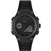 Lacoste Orologio Quarzo Multifunzione Analogico-Digitale da Uomo Collezione LC33 con Cinturino in Silicone Nero - 2011447