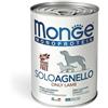 Monge Monoprotein Solo Agnello Umido per Cani - 400 g, 6 pezzi