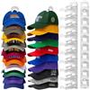 Jcocylse Porta Cappelli -Muro Gancio di Plastic - Cappelliera Parete con Ganci Resistente, Organizzatore per Cappelli e Berretti, Porta Cappellini con Visiera, Soluzione Pratica per Ordine in Casa Tipo B