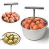 deegbbyi Polpette Macchina per Polpette in Acciaio, Formina per Polpettes, Manuale Baller Maker Macchinas, Formatrice Portatile per Polpettes, Riutilizzabile Macchina per Meatballs di Carne