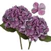 Hollyone 2Pz di Ortensie Artificiale, ortensie fiori artificiali con steli stampa digitale finto fiore essiccato decorazione per la casa per la cucina, per soggiorno, ufficio, pianta viola