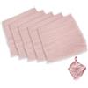 leruiyezs 5pcs Tovaglioli Stoffa in Tovaglioli Cotone con Frangia Elegante 42x42 cm Riutilizzabili Tovaglioli Di Stoffa per Decorazione Tavola da Matrimonio Cena Caffè Feste o Ristorante