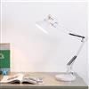 Voltix Lampada da Scrivania Grande, Lampada da Tavolo E27 LED, Luce da Scrivania con Braccio Oscillante Lungo per Casa o Ufficio (Bianco)