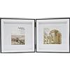 Smiling Art Cornice portafoto per 2 foto in legno, pieghevole, doppia cornice (bianco+nero, 2 x 10 x 10/2 x 15 x 15 cm)