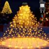Joycome Luci Natale Albero 400LED 2Mx16 Fili Mantello Luci Albero di Natale