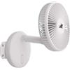 ZOIZ Ventilatore da parete per caravan, 12 V, con luce LED, silenzioso, oscillante, per camper, roulotte, barca, camera da letto, soggiorno, portatile, per campeggio e furgoni