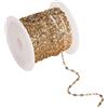 Airssory 16,4 piedi (5 m) di catene in acciaio inossidabile placcato oro saldate per la creazione di gioielli, accessori fai da te - 3,5 x 1,5 mm