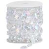Joyzan Ghirlanda di Cristallo Perline, 10M Perline Iridescente Cristalli Fai da Te Decorativi Filo Perle Albero Natale Tenda della Porta Vintage per Feste Matrimonio Catene Creazione Gioielli