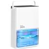 EasyAcc® 2000ml Deumidificatore Casa Elettrico (500~650ml/giorno/0,6€) 3 Modalità Deumidificatore Portatile Silenzioso Riutilizzabile-Sbrinamento Automatico-7 Colori Luce per Camera Armadio Camper