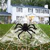 TaimeiMao Halloween Grande Ragnatela,5 * 4.8m Ragnatela Bianca,Giant Halloween Ragnatela,Ragnatela di Halloween Estensibile,Halloween Spider Web Set,Halloween Spider Web Decor