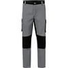 Velilla 103020B; Pantaloni Bicolore Multitasche; Colore Grigio e Nero; Taglie Europee 60 ; Taglie Italiane 64