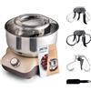 Imetec CakeLover, Impastatrice Planetaria di 5L per Torte, Dolci, Pizza, Pane, Pasta - 1500 W, 6 Velocità, Ciotola in Acciaio Inox, Doppio Gancio, Fruste - Design Compatto, Ricettario Incluso