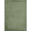 -LUXOR- living Tappeto in pelliccia sintetica Coste per camera da letto, ideale per la camera da letto, comodo tappeto in pelliccia di agnello, 60 x 120 cm, verde scuro