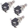 LKRXW 3 Pezzi DPDT 6Pin Interruttore per Pedale Effetti Chitarra Stomp True Bypass Commutatore Interruttore a Pulsante Bloccaggio Effetto Pedale Switch AC 250V/3A 125V/6A