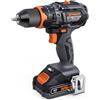 DOVAMAN TITANCE X6 Trapano Avvitatore, Cordless 20V Spazzolato 1/2'' Trapano a Percussione, 65 Nm, 36000 BPM, Modalità 3 in 1, 2 Velocità, Mandrino Metallico, Kit per Progetti Fai-da-Te & Uso Domestico