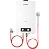 CAMPLUX BD422 Scaldabagno a Gas 16 Litri, Doccia a Gas Propano (37mbar) / Butano (28-30mbar), per Campeggio/Esterno, 32kW