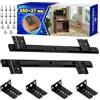 MONTERAL Set di 2 Pezzi Guide Scorrevoli per Porta Tastiera Estraibile 350 mm x H 27 mm - Guide per Tastiera Sinistra e Destra con Kit di Montaggio - Garanzia di 10 Anni - MONTERAL