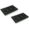 Trade-Shop - 2 piastre abrasive 80 x 130 mm, compatibili con Festool RS 400, RTS 400, RTS 400 REQ, RTSC 400 sostituisce 489252 (SSH-STF-80x130/12)