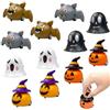 Meanju Coniglietti con meccanismo12 Pezzi Giocattoli a Carica per Halloween,Mini Tirare Indietro Auto Zucca di Halloween,Giocattoli per Bambini Friction Car,Pull Back Car Forma di Zucca per Feste a