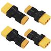 YoWoo Power Yowoo 4pcs Adattatori XT60 a XT90 Adattatori XT60 Maschio a XT90 Femmina Nessun Cavo Connettori Batteria LiPo RC (XT60 Maschio a XT90 Femmina)