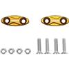 ACCOSSATO Coppia tappi coprifori specchietti Accossato oro per Yamaha Yzf-R6 dal 1999 al 2007 (CC 600)