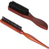 shockassist 2 spazzole per capelli in setole di cinghiale - morbide setole naturali - grandi e piccole - styling di capelli e barba