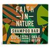 Faith In Nature Shampoo Barretta Naturale al Karitè e Argan, Nutriente, Vegano e Cruelty Free, Senza SLS o Parabeni, per capelli secchi e molto secchi, 85 g