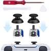Tolesum Kit di Sostituzione Joystick Analogico TMR Effect per Controller PS5 DualSense con Attrezzi di Riparazione (Richiesta Saldatura) No Drift - Nero