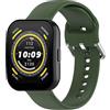 GIOPUEY Cinturini Compatibile con Amazfit Bip 5/Bip 5 Unity, Morbido Silicone Cinturino [Resistente all'Usura] [Traspirante] - Army Green