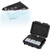 KIWIFOTOS Custodia per schede di memoria SD/SDHC/SDXC CFB resistente all'acqua, adatta per 12 SD + 10 porta schede CFexpress Type-B/XQD, custodia per schede SD individuale per viaggiatori, fotografi e