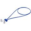 kwmobile Laccetto Portauricolari Compatibile con Apple Airpods 1/2 / 3/4 / PRO 1 / Airpods PRO 2 - Cordino Porta Cuffie in-Ear - Laccio Cuffiette Magnetico Blu Scuro