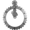 Invotis Orologio da parete INIV040, beige, alluminio