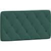 vidaXL Cuscino Testiera Verde Scuro 100 cm in Velluto
