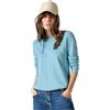 Cecil B302860 Maglione a Maglia fine, Turchese Melange, M Donna