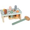 Small Foot Gioco con martelletto Safari in Legno FSC® 100% Certificato, Robusto Giocattolo per la motricità con martelletto e Bacchette di Legno, per Bambini dai 12 Mesi, 12740