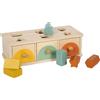 Small Foot Scatola cassetto ad Incastro Montessori in Legno FSC 100% Certificato, 3 cassetti con 6 Elementi da incastrare Colorati, per Bambini da 1 Anno, 12746