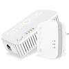 STRONG - Powerline WiFi 1000 Duo Mini - Adattatore Powerline 600 Mbps + WiFi 750 Mbps - Internet ad Alta Velocità - Portata di 300m - Compatibile con Tutti i Modem/Router - Hotspot + Ethernet - Bianco