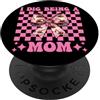 Womens Coquette Bow Excavator Operator H Scavo essere una mamma Escavatore Operatore HEO Festa della mamma PopSockets PopGrip Adesivo