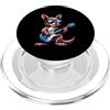 Chitarra Elettrica Kangaroo Artista Rock Chitarra Elettrica Canguro Con Occhiali PopSockets PopGrip per MagSafe