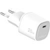 Celly, Caricatore USB-C, Caricabatterie Portatile da 25W con Tecnologia GaN, Compatibile con Vari Modelli dei Maggiori Produttori