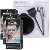 FEI FAN KIT TINTA CAPELLI: 3x Tinta Palette Colorazione Permanente, Crema Colorante Professionale, Copertura Capelli Bianchi, Sistema Anti-danni + Set Tinta Capelli da 3pz (10-55 Cool Blonds)