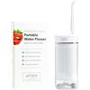 Whites Beaconsfield Idropulsore Dentale Portatile Elettrico Bianco con Serbatoio da 230 ml - Irrigatore Orale con Modalità Regolabili - Pulitore Denti ad Acqua per Gengive Sensibili - Ricaricabile