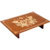 PH PandaHall 30.5x20cm Tavolo Altare di Meditazione in Legno Piccolo Tavolo da Meditazione Intagliato Farfalle e Fiori per Santuario Buddista Decorazioni Mistiche Forniture Wiccan