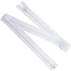 Aerzetix - Set di 8 Cerniere Lampo a Spirale N°5 85cm separabili con cursore | in Metallo Nylon Poliestere | Colore Bianco | per Cucito Artigianato creazioni Tessili