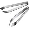DJIM Set di 2 Pinze per Lische di Pesce da Cucina - Pinza Togli Lisca, Ossa, Squame Professionale -per Disossare e Diliscare Pesce o Carne + Ebook offerto