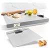 Goeasyoii Tagliere in Acciaio Inox, Spianatoia Piano da Lavoro Cucina, Piano da Lavoro Resistente e Igienico Extraspessore 2 mm, Piano per Impastare per Cucina per Bar per Ristorante (50X50cm)