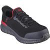 Skechers Tilido Fletchit Comp Toe - Scarpe da Uomo Senza Mani, Nero, 11.5 Wide
